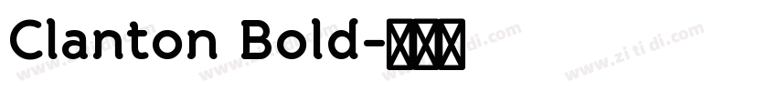 Clanton Bold字体转换